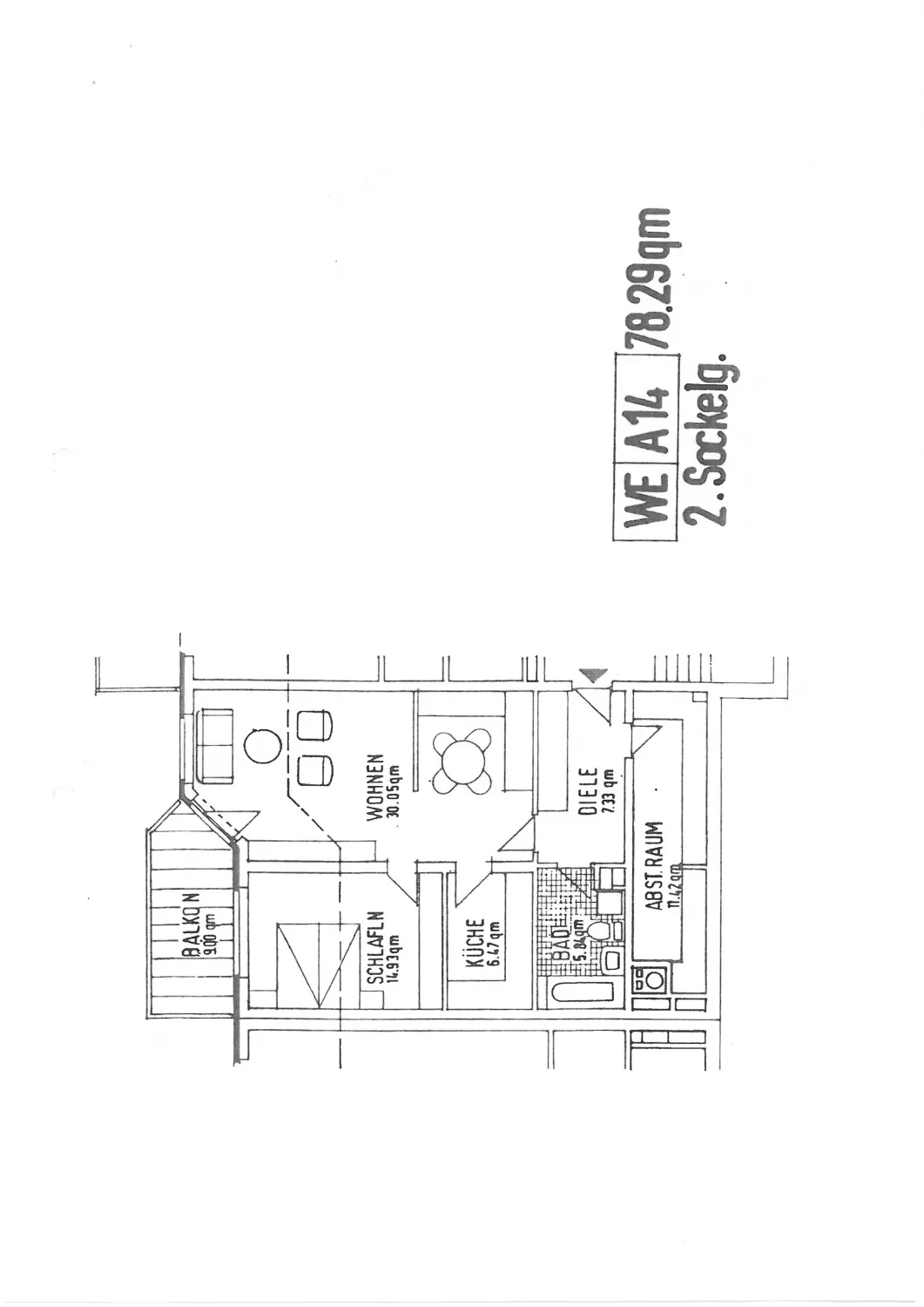 Grundriss Wohnung