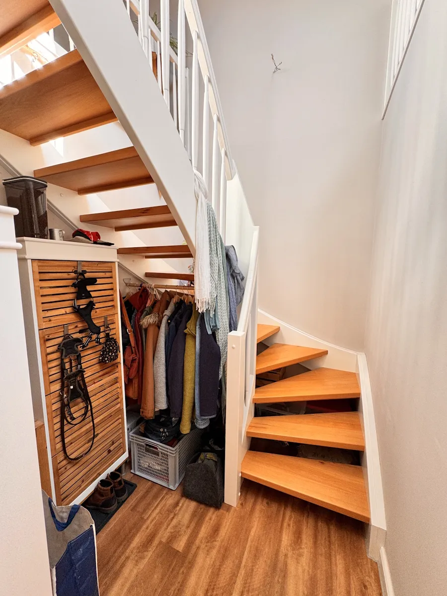 Treppe in das Dachgeschoß