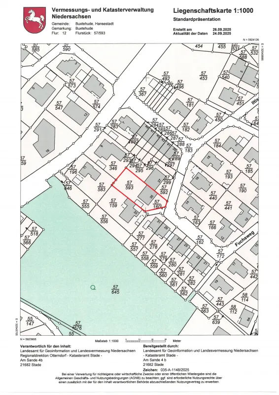Lageplan Fuchsweg 35